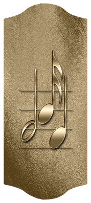 DARAY C 382 BZ Music Notes Bronze